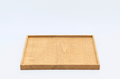 ki-nari 　彫目角盆 栗/ki-nari — Horime Square Tray / Chestnut (Kuri)