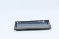 monohanako 陶器 長方板皿　M/ダークブルー＆ブラック/ monohanako — Rectangular Plate (M) / Dark Blue & Black