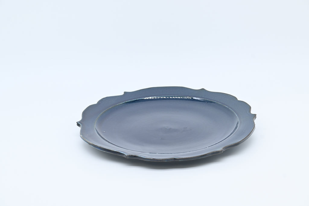 monohanako 陶器 チャクラディナープレート　ダークブルー/ monohanako — Chakra Dinner Plate / Dark Blue