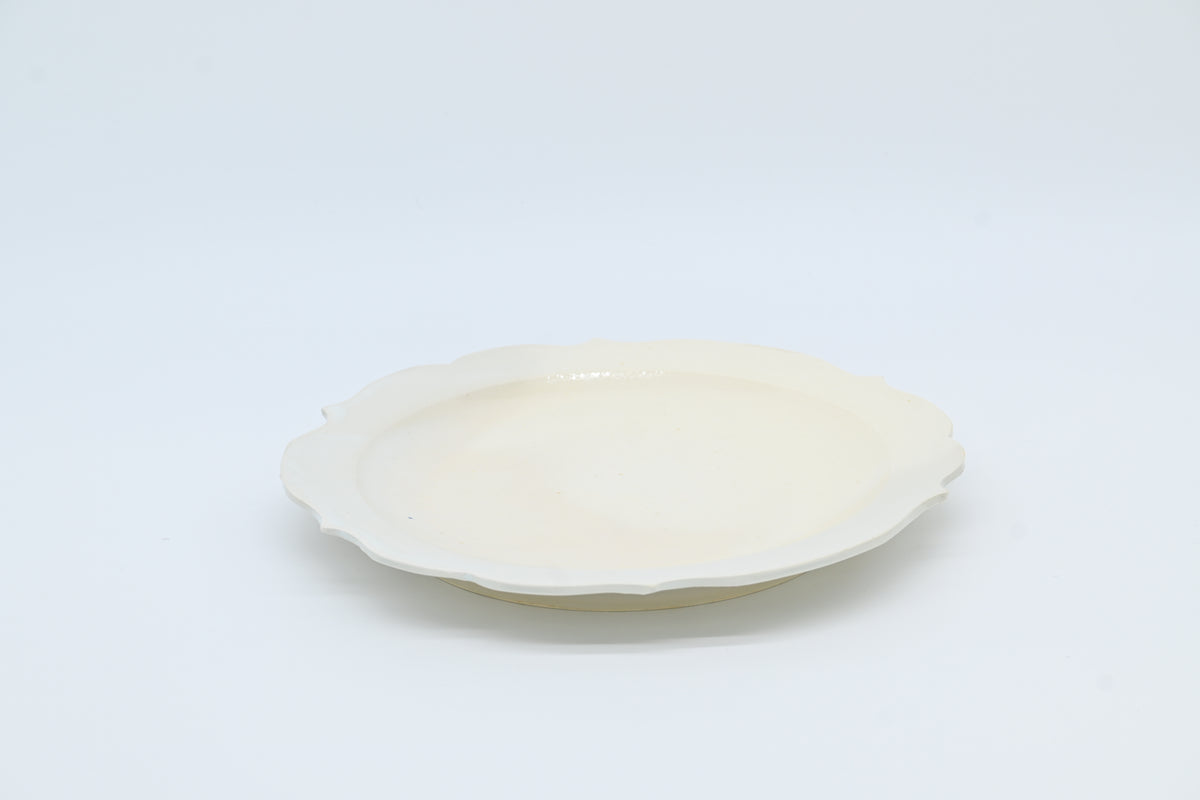monohanako 陶器 チャクラディナープレート　白/monohanako — Chakra Dinner Plate / White