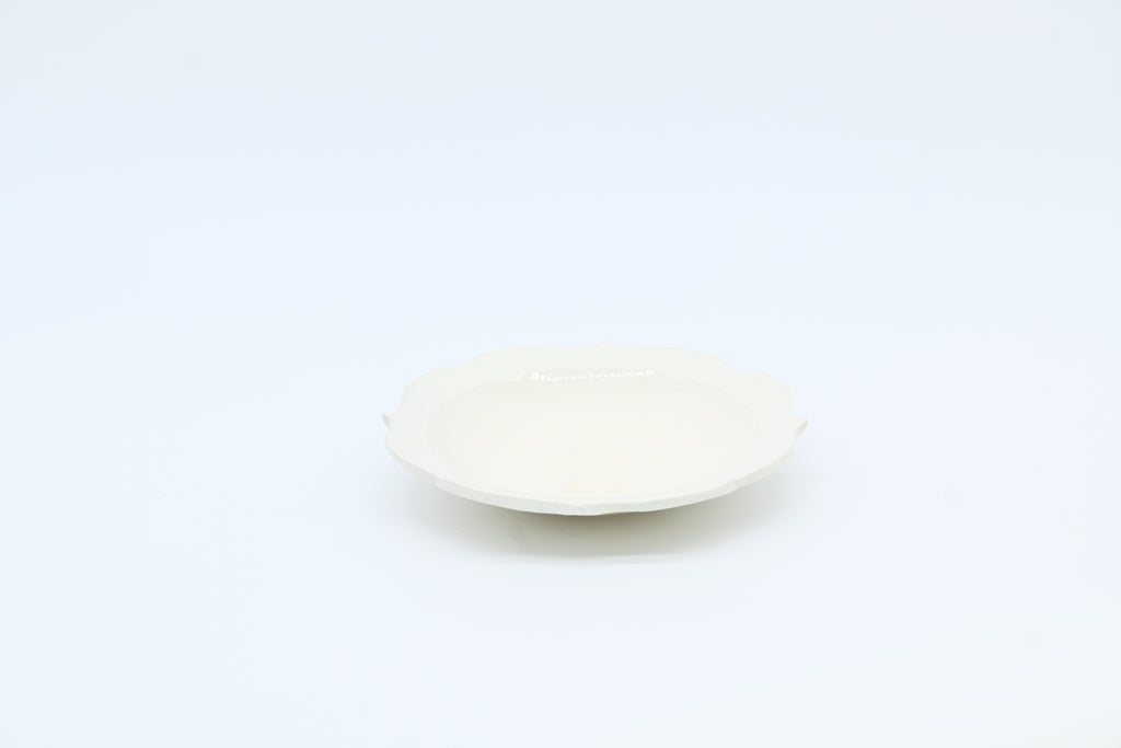 monohanako 陶器 チャクラ皿　L/白 /monohanako — Chakra Plate (L) / White