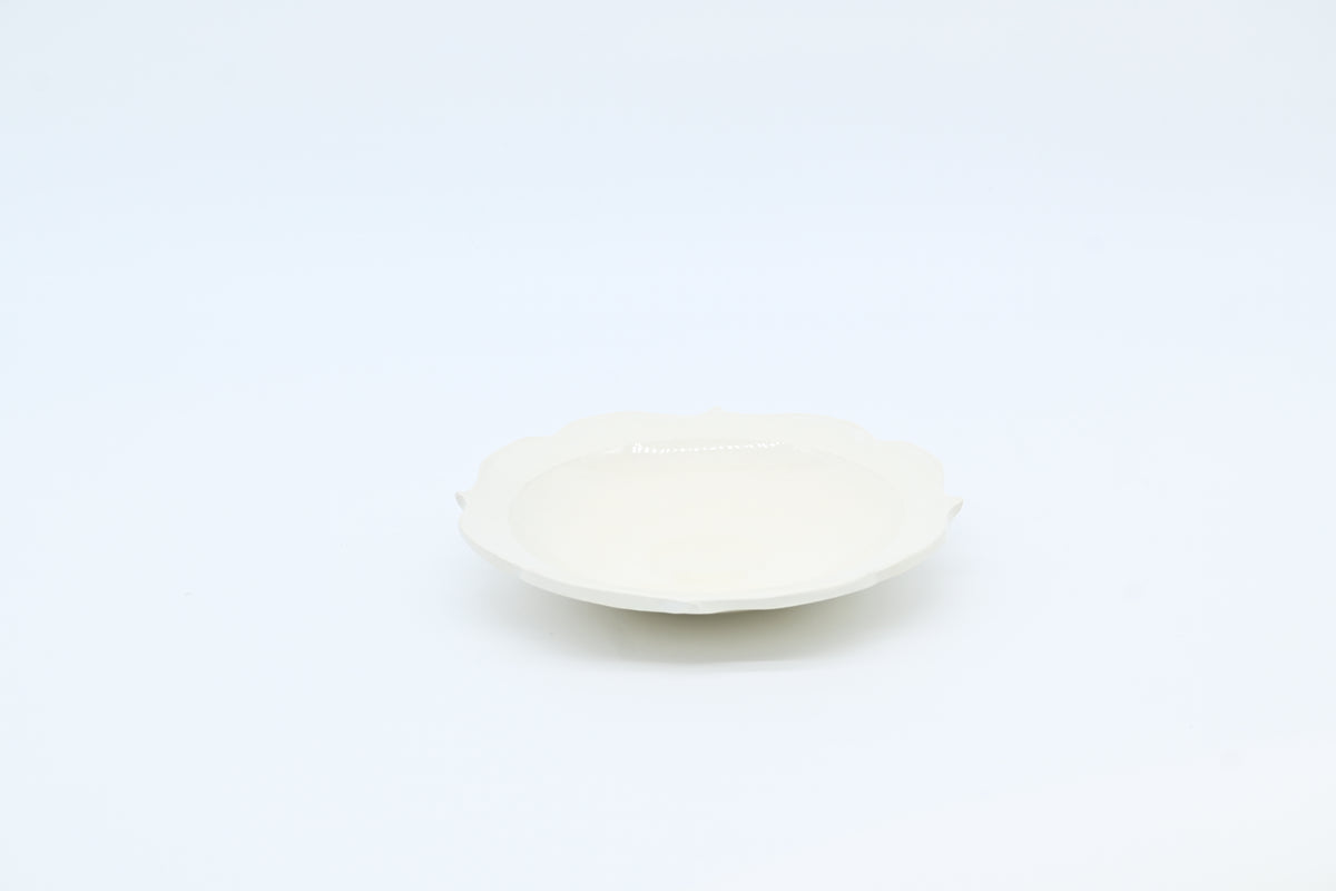 monohanako 陶器 チャクラ皿　L/白 /monohanako — Chakra Plate (L) / White
